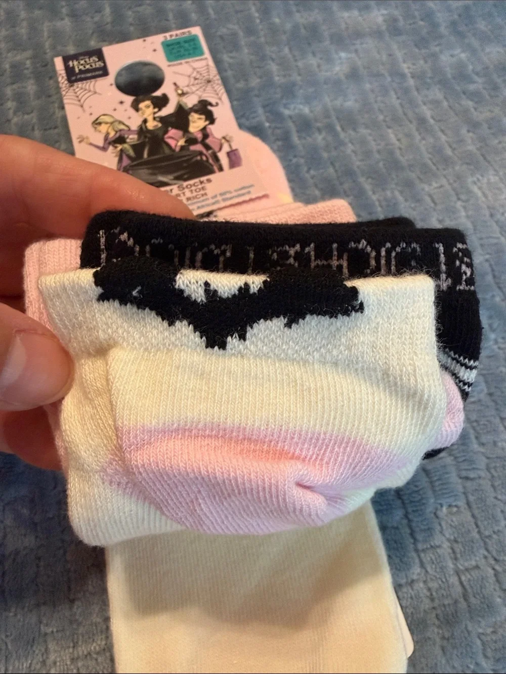 Disney Pink Hocus Pocus Socks set of 3 NWT